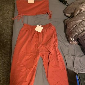 Crop top and joggers